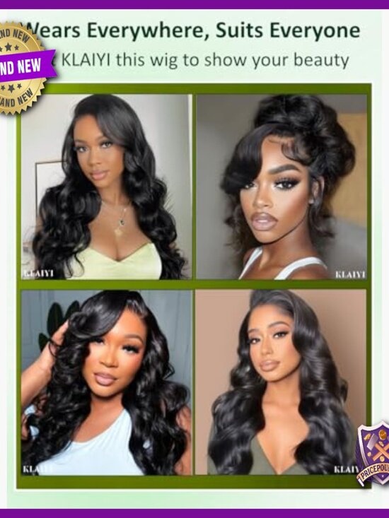 Loose Body Wave Human Hair Wig Glueless 13x4 Lace Front Pre Plucked